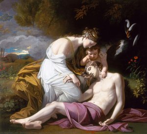 Venus Lamenting The Death Of Adonis — Benjamin West, Neoclassicism