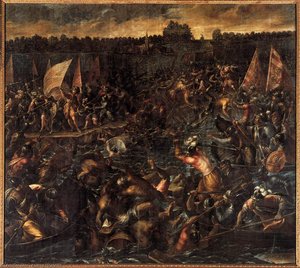 King Pippin's Army Trying To Reach Venice — Andrea Vicentino