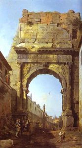 Rome - The Arch Of Titus — Canaletto