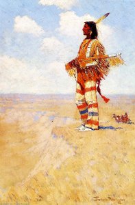 The Last Of His Race (also Known As Vanishing American) — Frederic Remington, American West Painting