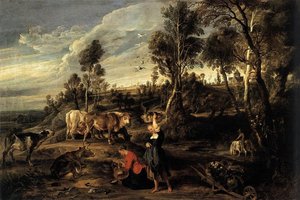 Farm At Laken — Peter Paul Rubens