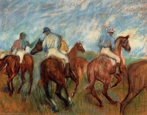 Jockeys — Hilaire-germain-edgar Degas, Impressionismus