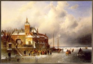 Winter Landscape — Charles Henri Joseph Leickert