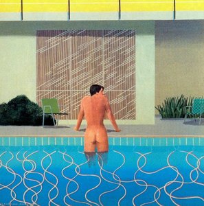 Peter Getting Out Of Nick's Pool — David Hockney, Romanticism