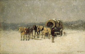 Le repos, neige