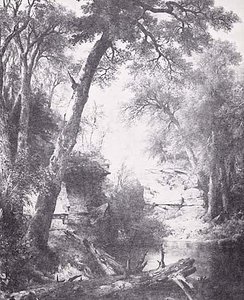 Woodland Scene Reminiscence Of Catskill Clove, (painting) — Asher Brown Durand