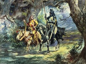 Knight And Jester — Charles Marion Russell