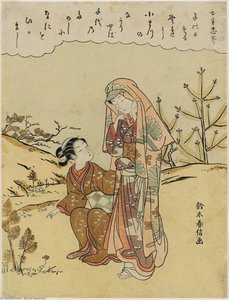 Poem By Mibu No Tadamine — Suzuki Harunobu