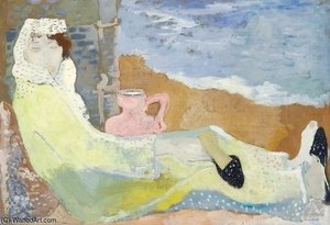 Resting Woman (lady With Jug, At The Waterfront, Woman With Slippers) — Margit Anna