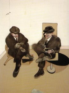 Two Seated Figures — Francis Bacon, Expressionist Painting