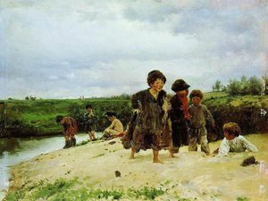 From The Rain — Vladimir Yegorovich Makovsky