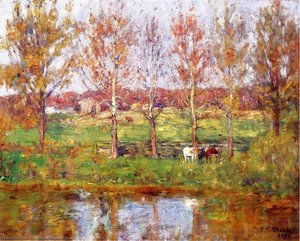 Cows By The Stream — Theodore Clement Steele
