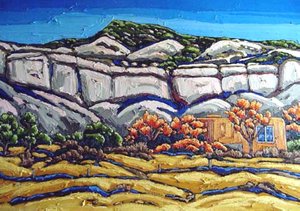 Ghost Ranch Painting — Georgia O'keeffe, Precisionism