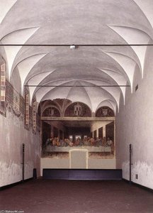 The Refectory With The Last Supper After Restoration — Leonardo Da Vinci, Renaissance
