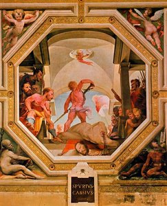 The Beheading Of Spurius Cassius — Domenico Di Pace Beccafumi, Mannerism