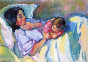 Madame Tarkhoff And Her Child — Nicolas Tarkhoff