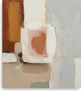 Ethereal Resonance: A Singular Study Of Ochre Planes And Luminous Geometric Silence — Laurent Fabre