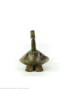Vase With Stirrup Handle — Moche Culture
