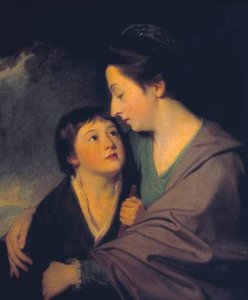 Mrs Richard Cumberland And Her Son Charles — George Romney, Neoclassicism