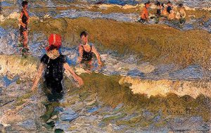 Escena En La Playa — Cecilio Pla Y Gallardo