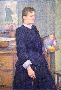 Anna Boch In Her Studio — Theo Van Rysselberghe, Neo-impressionism