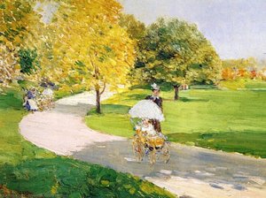 Nurses In The Park — Frederick Childe Hassam