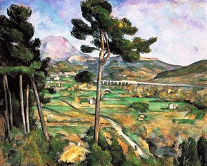 Landscape With Viaduct - Mont Sainte-victoire — Paul Cézanne, Post-impressionism