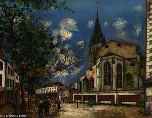 L'eglise Saint-pierre À Orthez — Maurice Utrillo