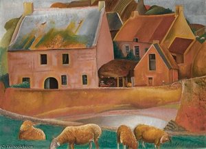 Farm With Rams — Boris Dmitrievich Grigoriev