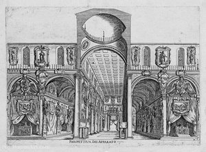 Festive Staging The Funeral Of Henry Iv — Giulio Parigi