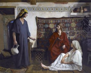 Jésus Chez Marthe Et Marie — Paul Alexandre Alfred Leroy