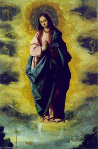 La Immaculada Concepción — Francisco De Zurbarán, Spanish Baroque