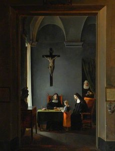 A Reading Lesson In A Convent — François Marius Granet