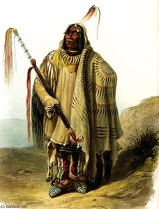 Pehriska-ruhpa Minatarre Karlbodmer — Karl Bodmer