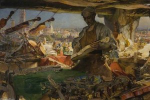 Stradivarius In His Workshop — Edgar Bundy