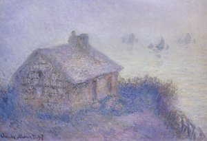 Zollhaus In Varengeville Im Nebel (auch Bekannt Als Blauer Effekt) — Claude Monet
