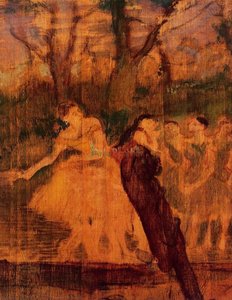Dancers On The Scenery — Edgar Degas, Impressionism