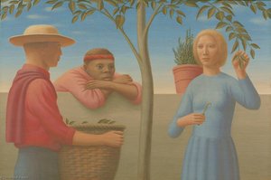 Garden Wall — George Clair Tooker