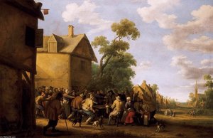 Brawling Peasants — Joost Cornelisz Droochsloot