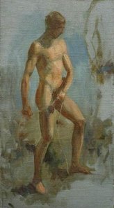 Charlie Throwing The Line (study) — Henry Scott Tuke