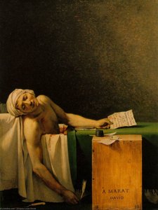 Death Of Marat, Musees Royaux Des Beaux-ar — Jacques-louis David, Neoclassical Art
