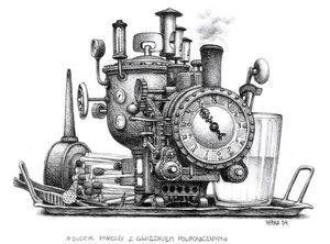 Steam Alarm Clock With A Polyphonic Whistle — Jacek Yerka