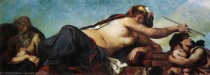 Justice (detail) — Eugène Delacroix