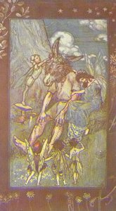 Titania ^ Peasebottom — Arthur Rackham