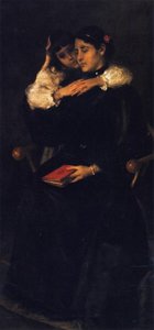 Mother And Child (also Known As Mother's Loe) — William Merritt Chase