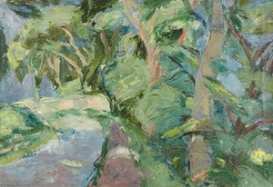 Woodland Landscape — Sir William George Gillies, Cubist Impressionism