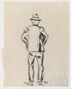 Figure Of A Man - Back View — George Benjamin Luks