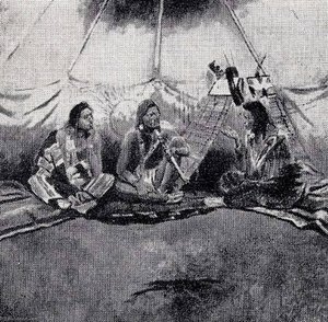 The Peace Talk, (painting) — Charles Marion Russell