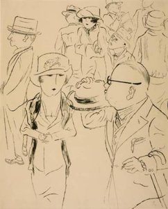 Drawing For `the Mirror Of The Bourgeoisie' — George Grosz, Dadaism