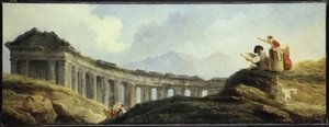 A Colonnade In Ruins — Hubert Robert